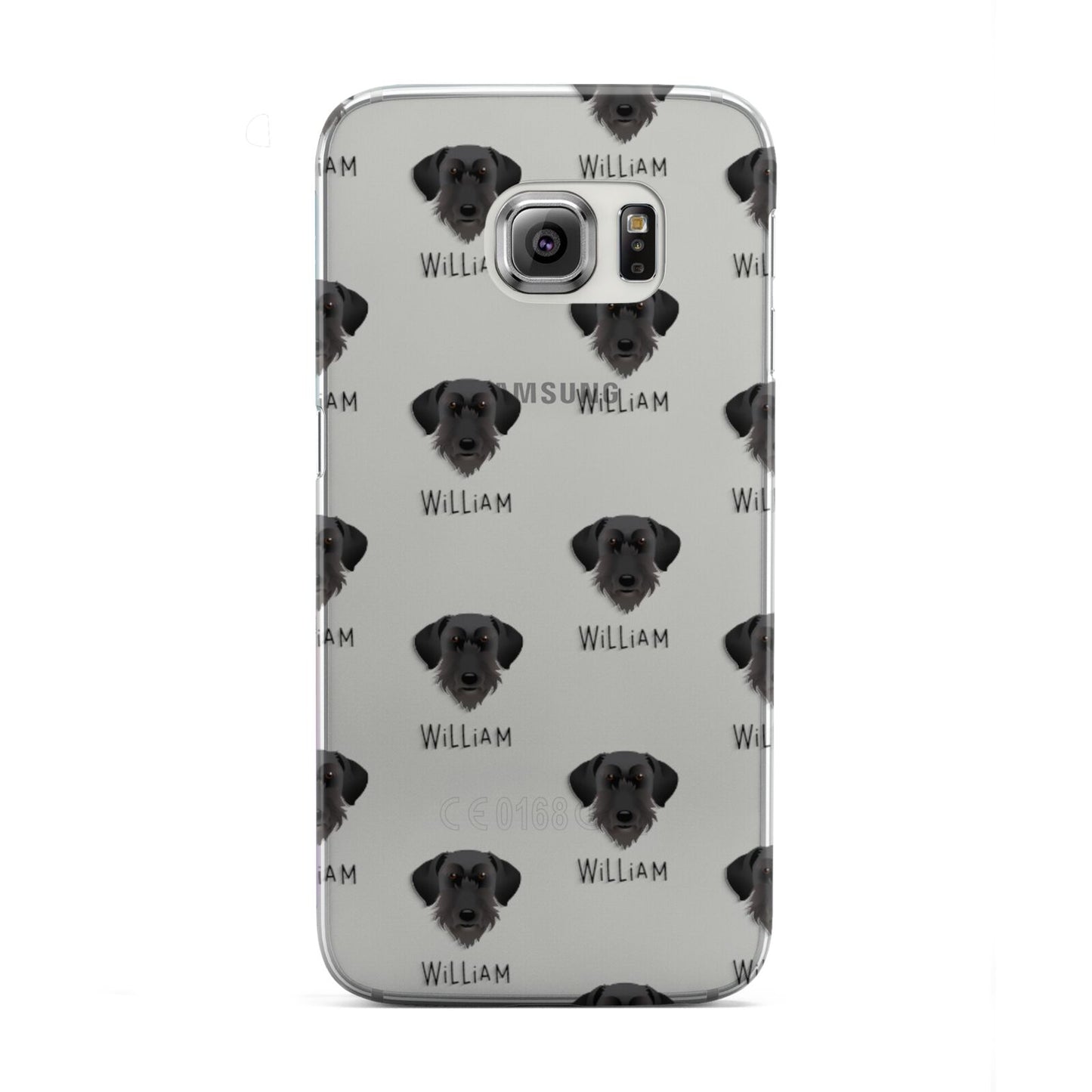 Giant Schnauzer Icon with Name Samsung Galaxy S6 Edge Case