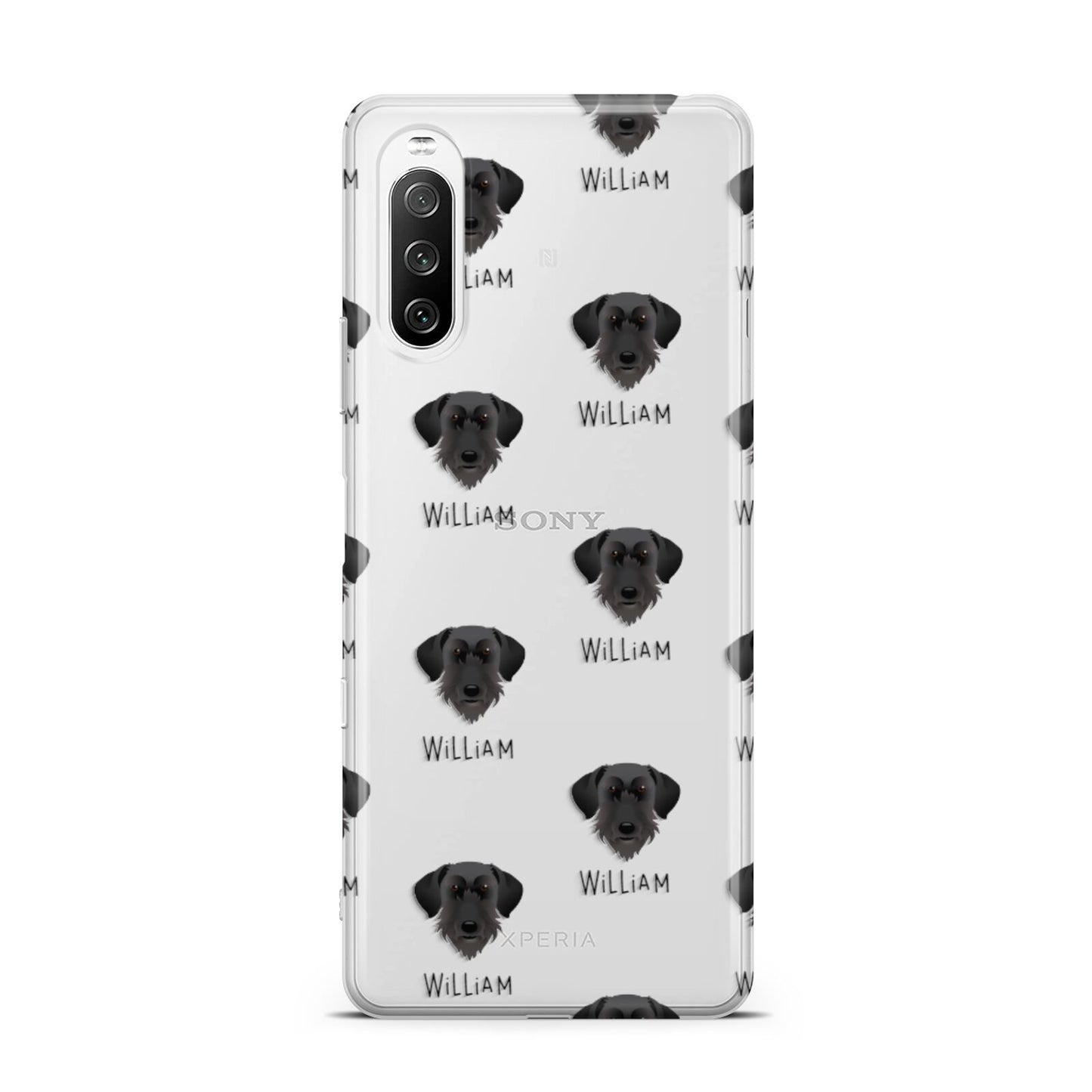 Giant Schnauzer Icon with Name Sony Xperia 10 III Case