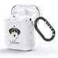 Giant Schnauzer Personalised AirPods Glitter Case Side Image