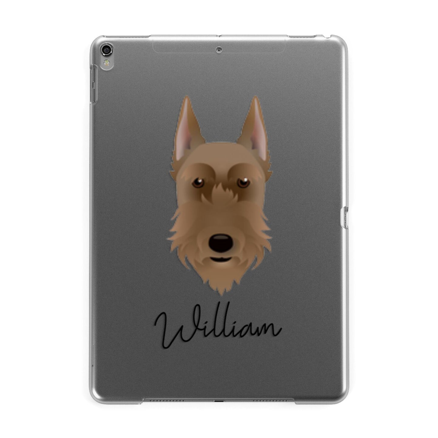 Giant Schnauzer Personalised Apple iPad Grey Case