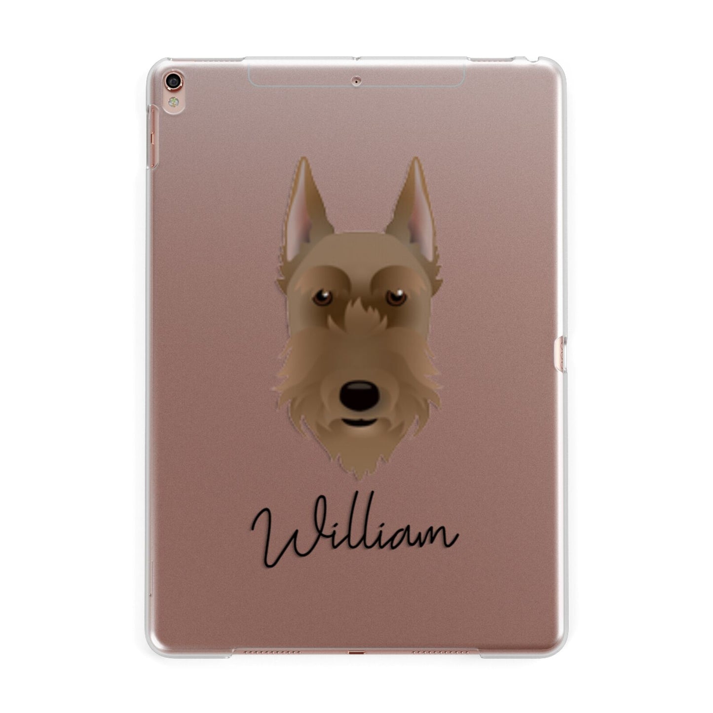 Giant Schnauzer Personalised Apple iPad Rose Gold Case