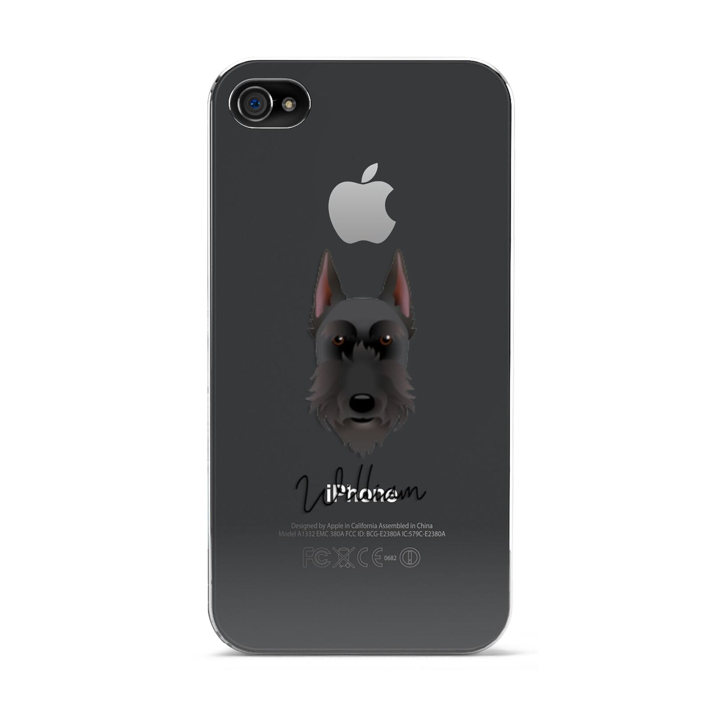 Giant Schnauzer Personalised Apple iPhone 4s Case