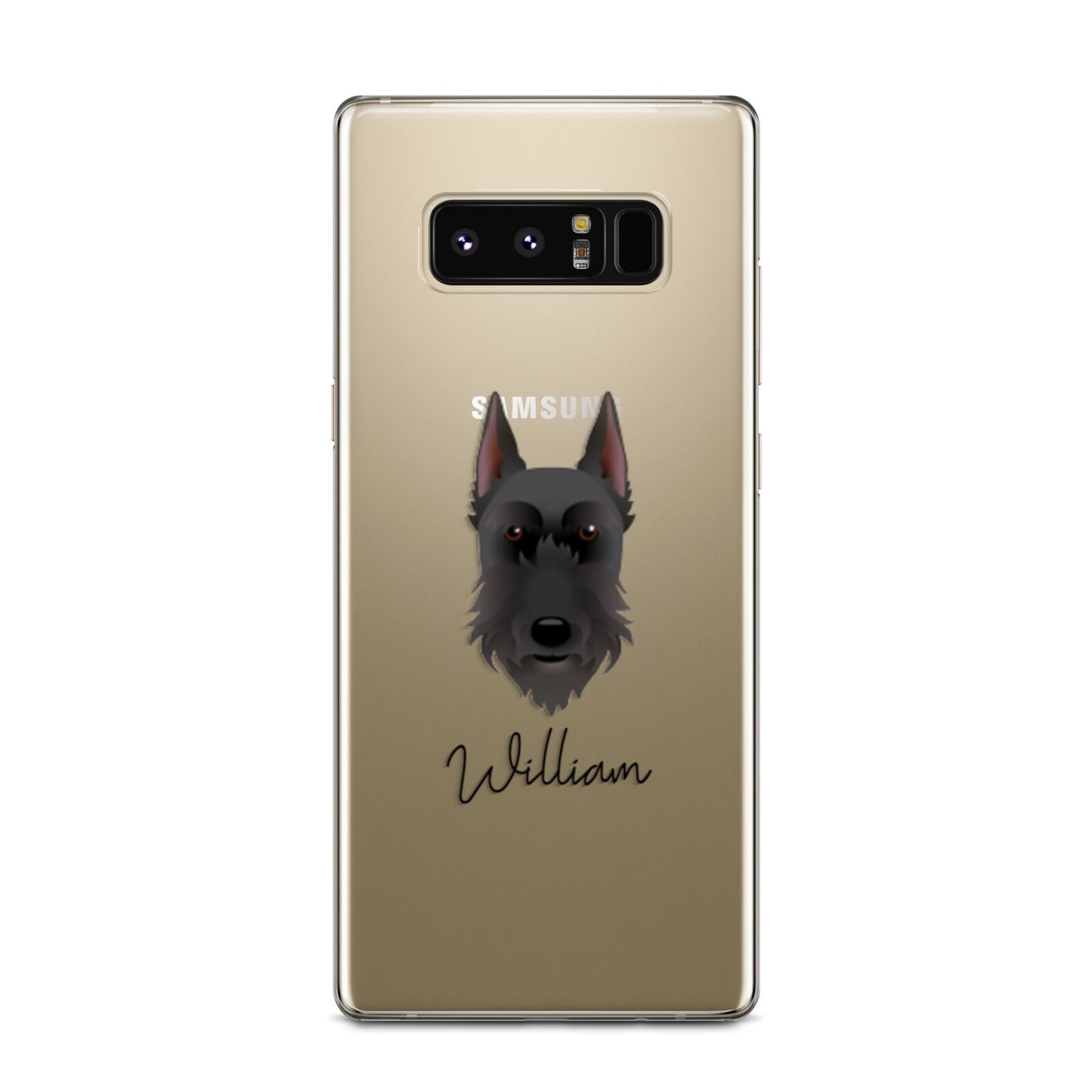 Giant Schnauzer Personalised Samsung Galaxy Note 8 Case