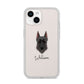 Giant Schnauzer Personalised iPhone 14 Clear Tough Case Starlight