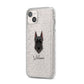 Giant Schnauzer Personalised iPhone 14 Plus Glitter Tough Case Starlight Angled Image