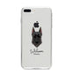 Giant Schnauzer Personalised iPhone 8 Plus Bumper Case on Silver iPhone