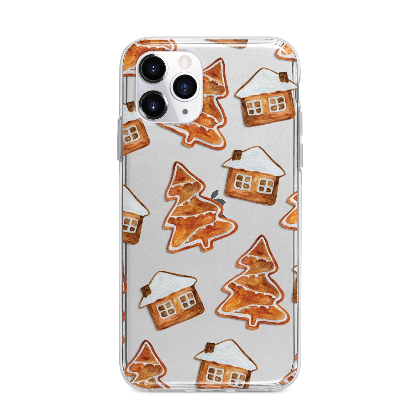 Gingerbread House Tree Apple iPhone 11 Pro in Silver with Bumper Case