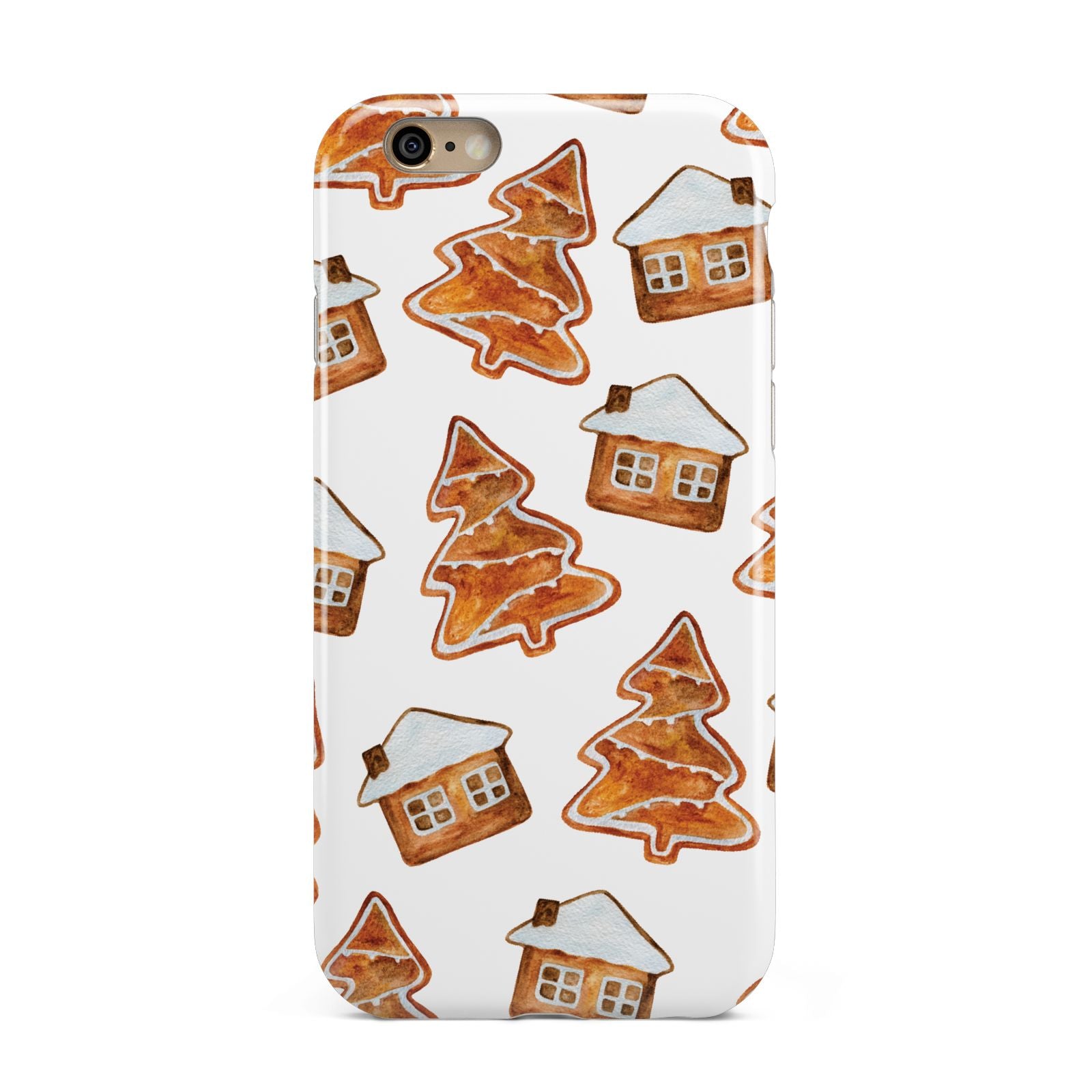Gingerbread House Tree Apple iPhone 6 3D Tough Case