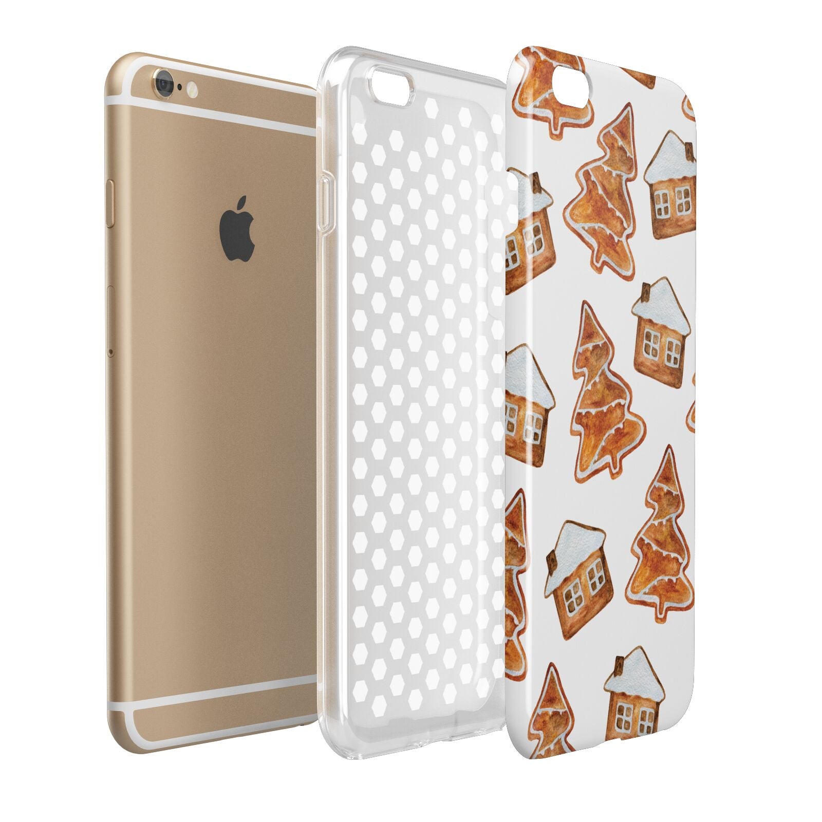 Gingerbread House Tree Apple iPhone 6 Plus 3D Tough Case Expand Detail Image