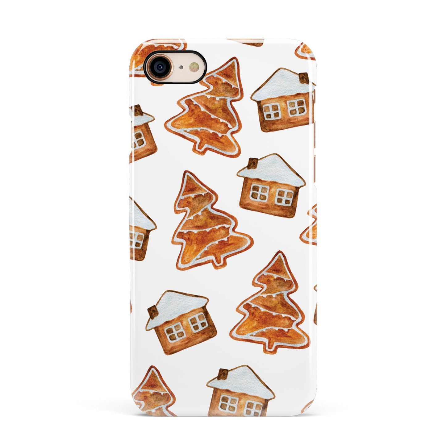 Gingerbread House Tree Apple iPhone 7 8 3D Snap Case