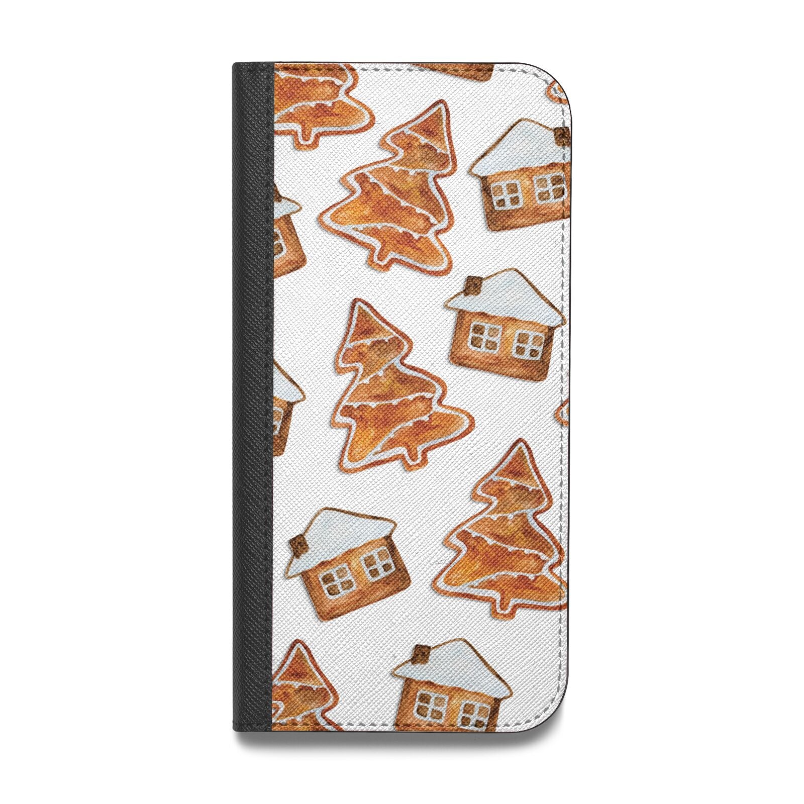 Gingerbread House Tree Vegan Leather Flip Samsung Case