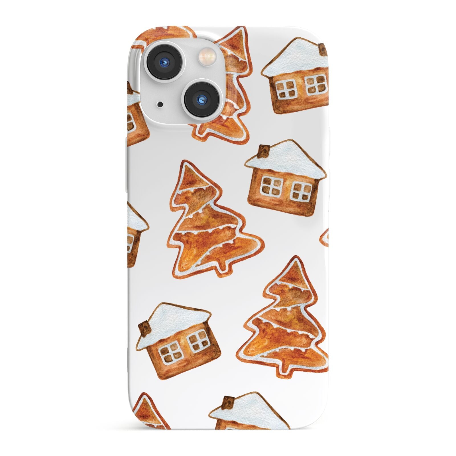 Gingerbread House Tree iPhone 13 Mini Full Wrap 3D Snap Case
