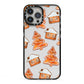 Gingerbread House Tree iPhone 13 Pro Max Black Impact Case on Silver phone