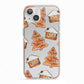 Gingerbread House Tree iPhone 13 TPU Impact Case with Pink Edges