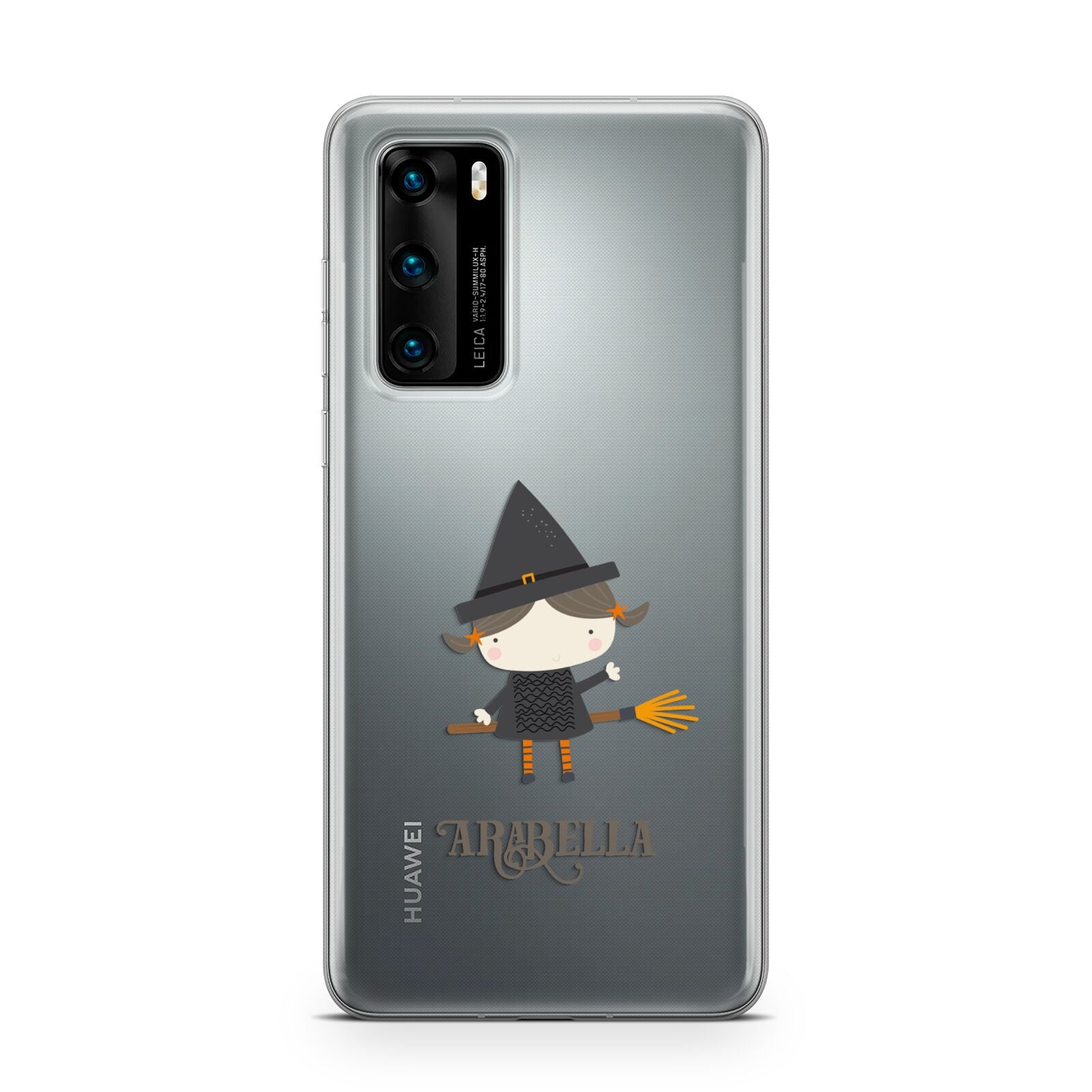 Girl Witch Personalised Huawei P40 Phone Case