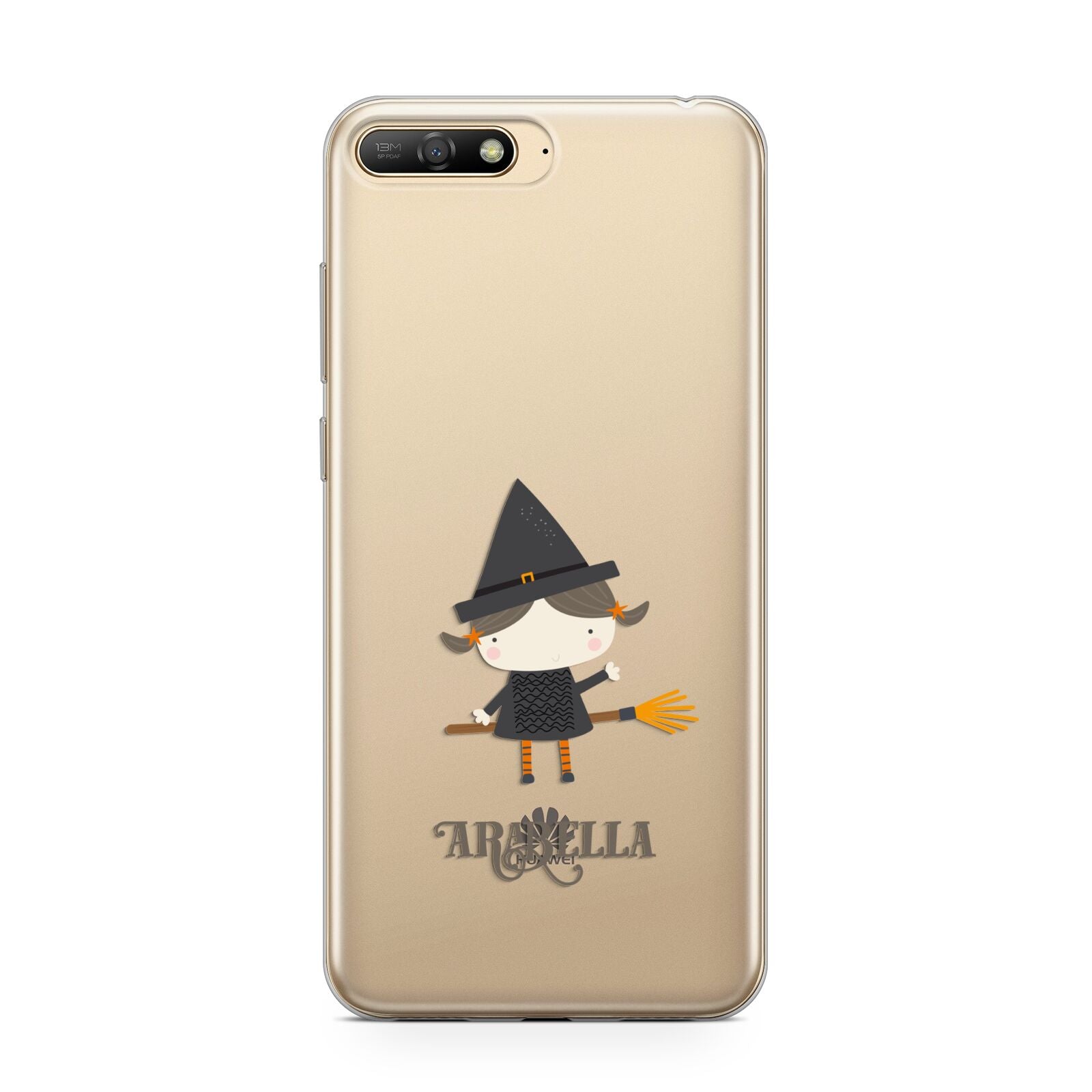 Girl Witch Personalised Huawei Y6 2018