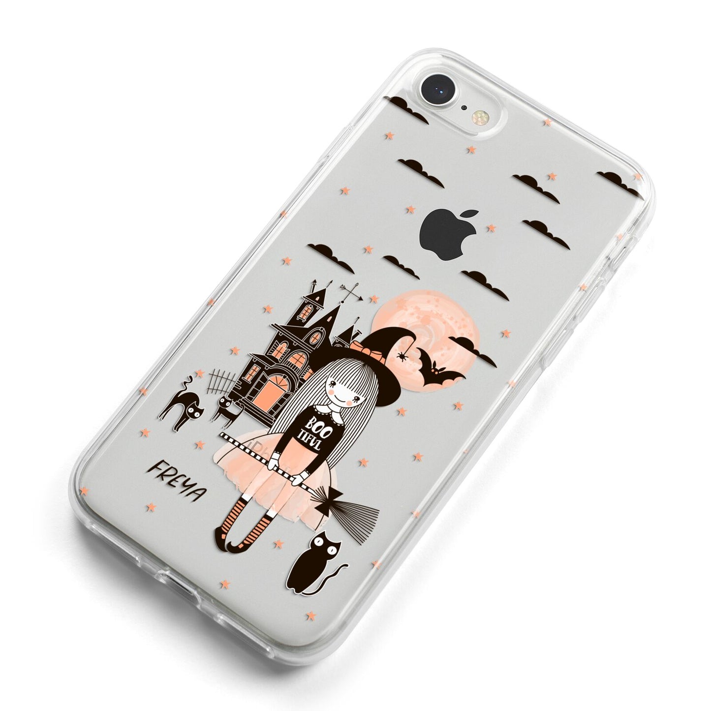 Girl Witch iPhone 8 Bumper Case on Silver iPhone Alternative Image