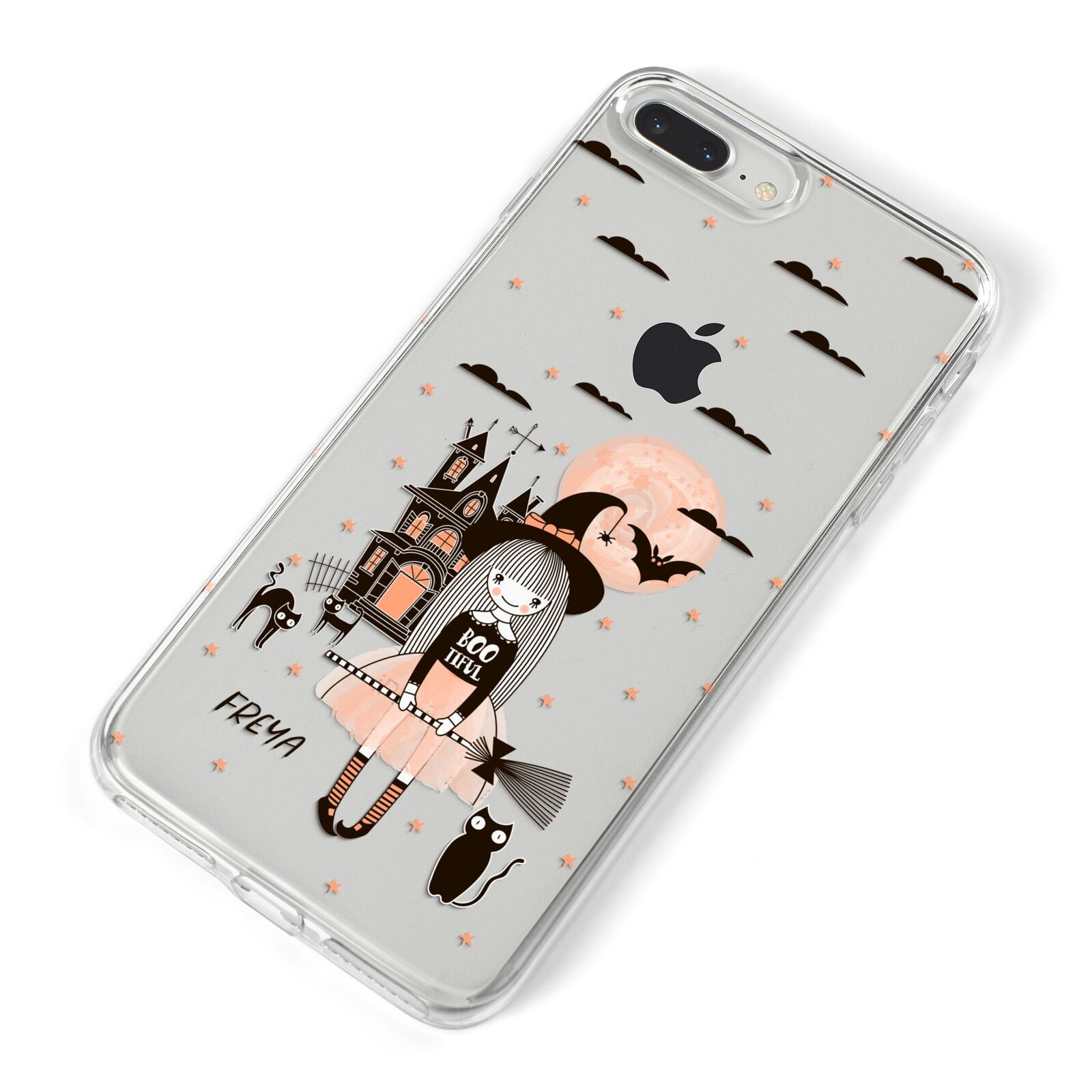 Girl Witch iPhone 8 Plus Bumper Case on Silver iPhone Alternative Image