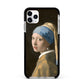 Girl With A Pearl Earring By Johannes Vermeer Apple iPhone 11 Pro Max in Silver with Black Impact Case