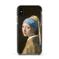 Girl With A Pearl Earring By Johannes Vermeer Apple iPhone Xs Impact Case Black Edge on Black Phone