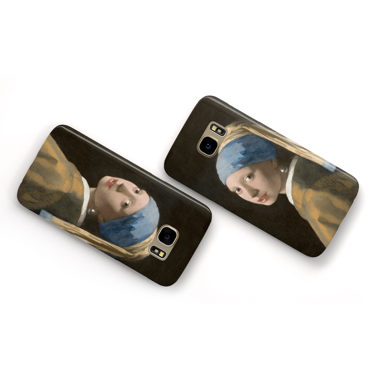 Girl With A Pearl Earring By Johannes Vermeer Samsung Galaxy Case Flat Overview