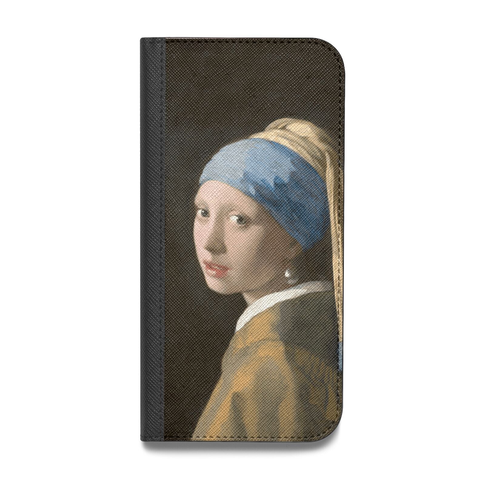 Girl With A Pearl Earring By Johannes Vermeer Vegan Leather Flip iPhone Case