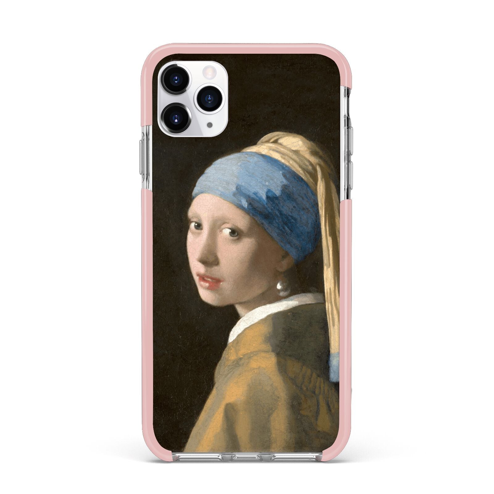Girl With A Pearl Earring By Johannes Vermeer iPhone 11 Pro Max Impact Pink Edge Case