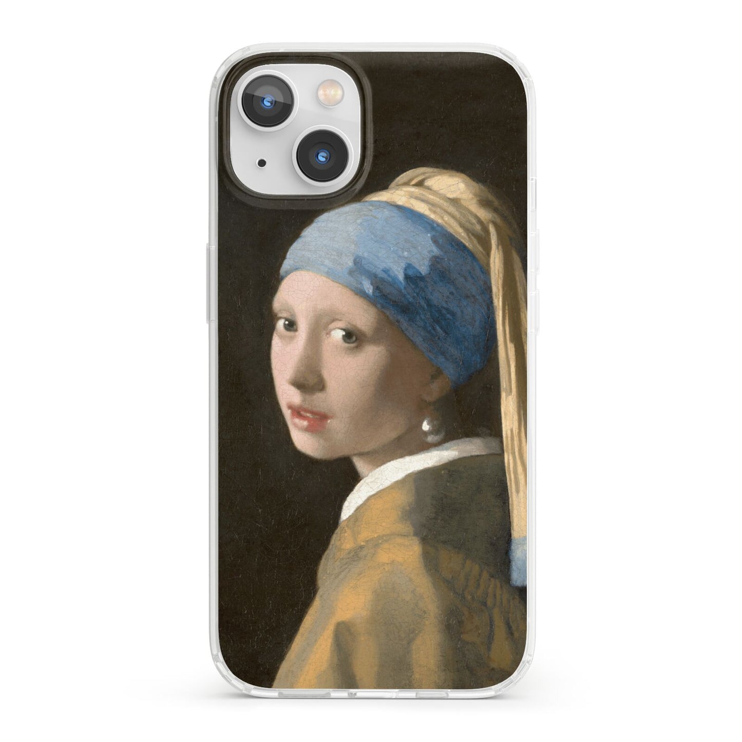 Girl With A Pearl Earring By Johannes Vermeer iPhone 13 Clear Bumper Case