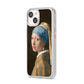 Girl With A Pearl Earring By Johannes Vermeer iPhone 14 Clear Tough Case Starlight Angled Image