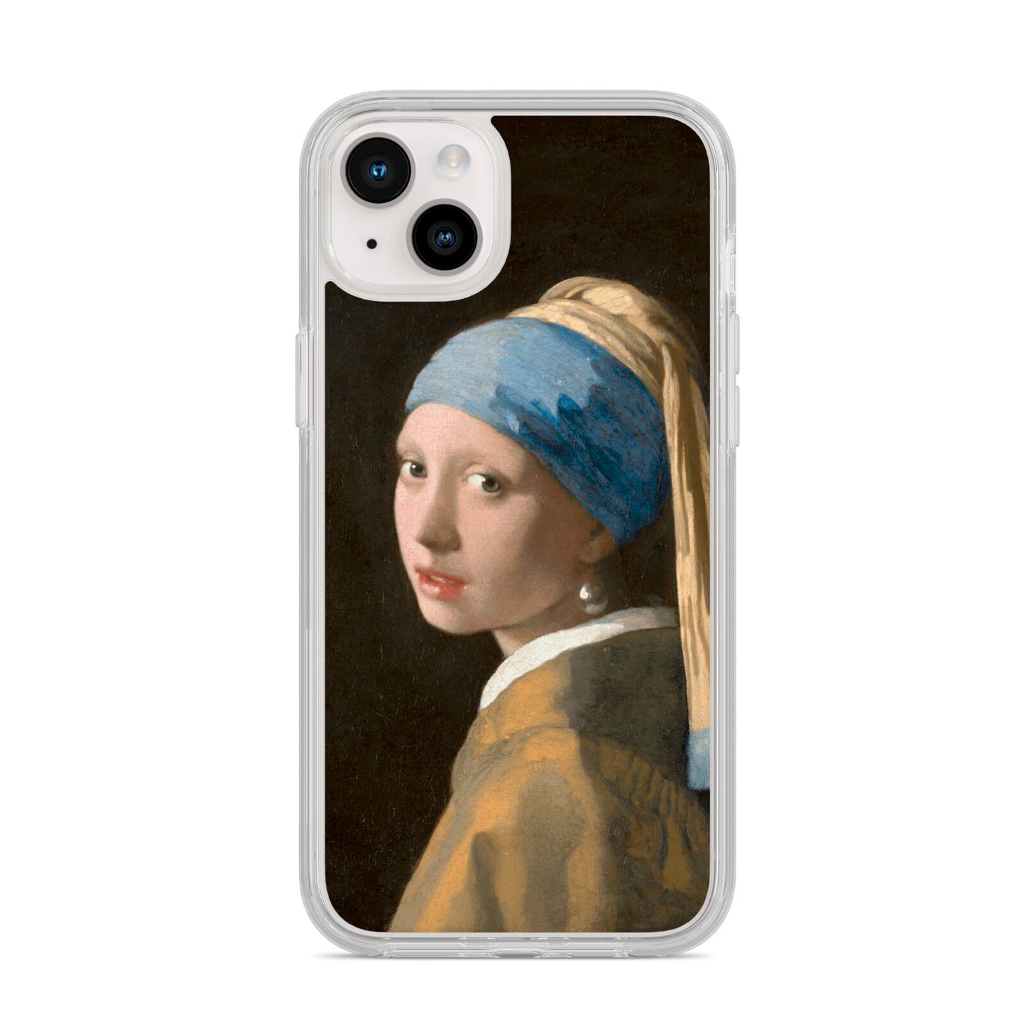 Girl With A Pearl Earring By Johannes Vermeer iPhone 14 Plus Clear Tough Case Starlight