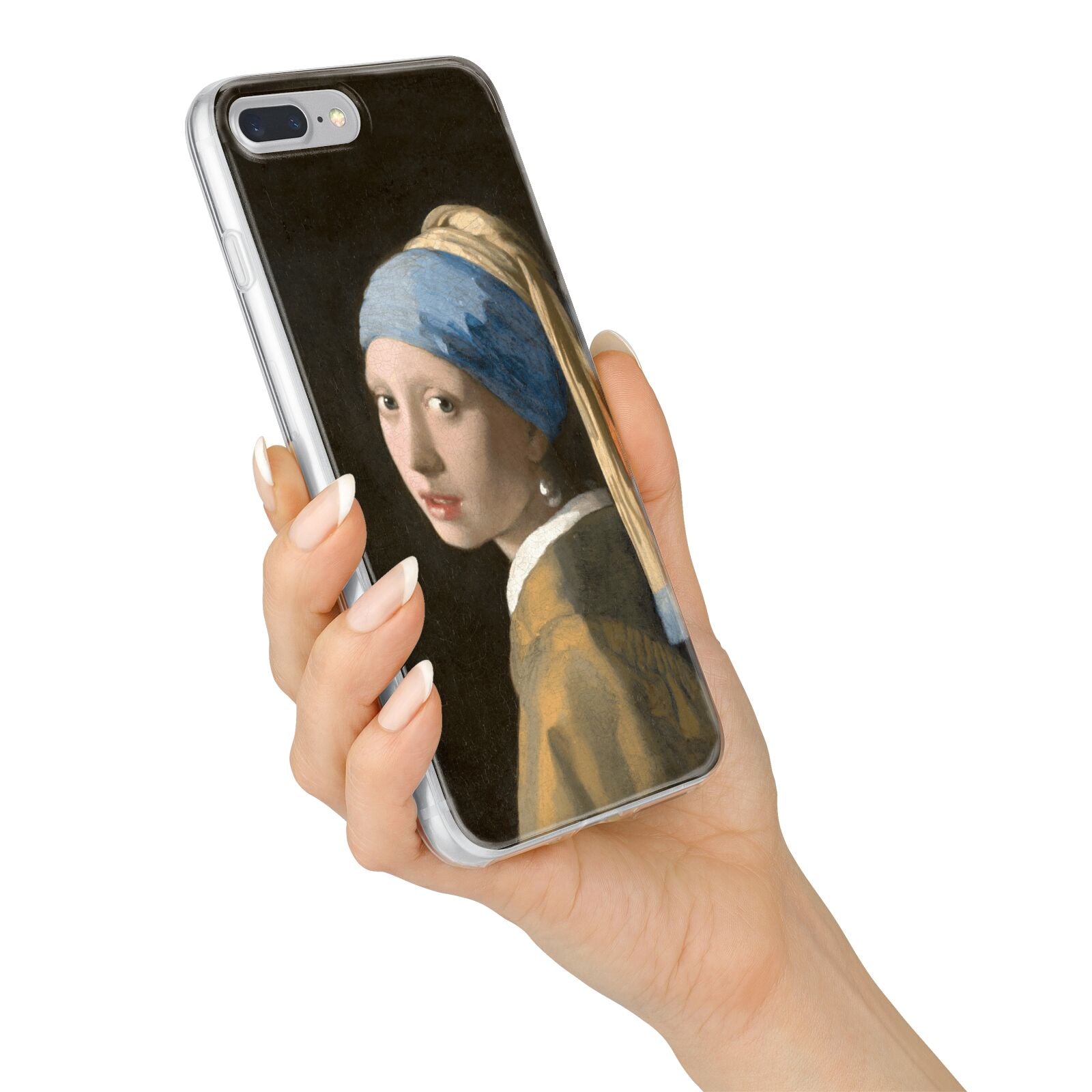 Girl With A Pearl Earring By Johannes Vermeer iPhone 7 Plus Bumper Case on Silver iPhone Alternative Image