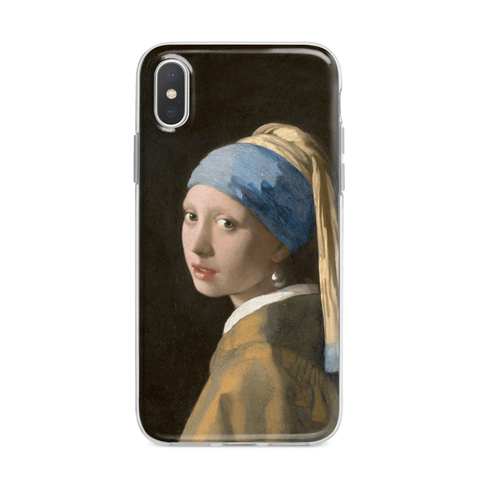 Girl With A Pearl Earring By Johannes Vermeer iPhone X Bumper Case on Silver iPhone Alternative Image 1
