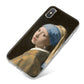 Girl With A Pearl Earring By Johannes Vermeer iPhone X Bumper Case on Silver iPhone