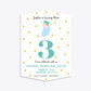 Girls Personalised Birthday Ballerina Geo Invitation Matte Paper