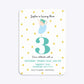 Girls Personalised Birthday Ballerina Rounded Invitation Matte Paper