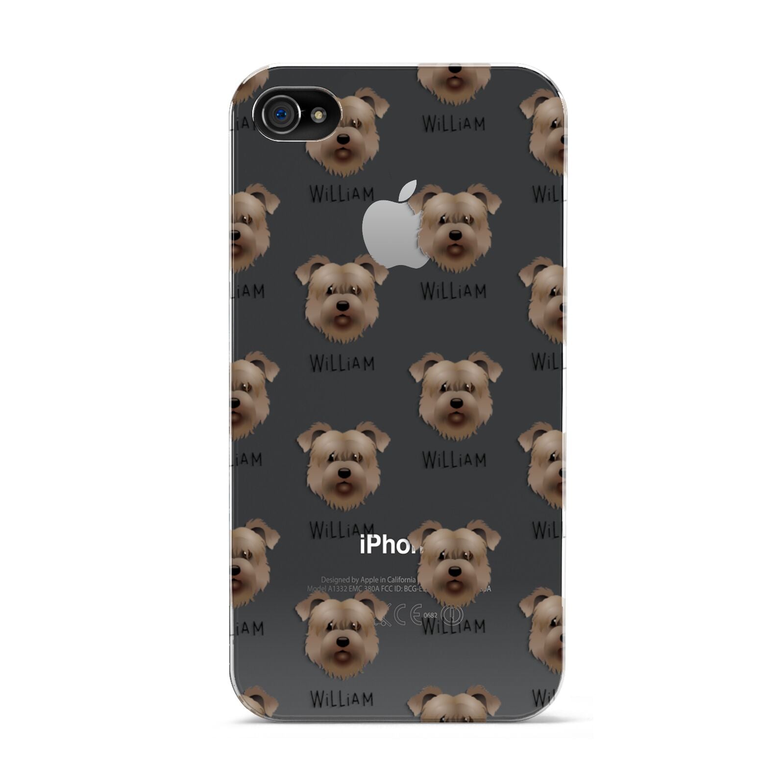 Glen Of Imaal Terrier Icon with Name Apple iPhone 4s Case