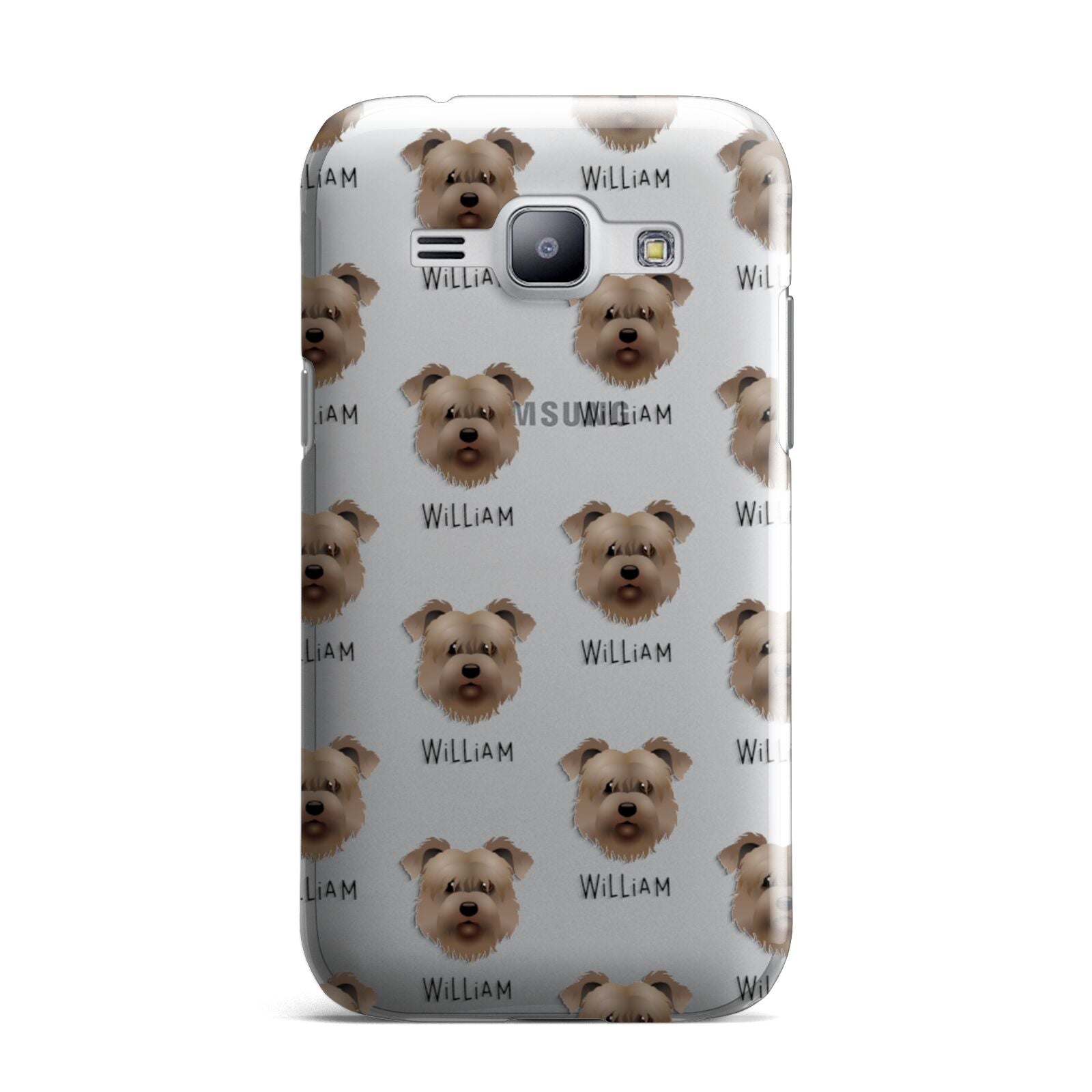 Glen Of Imaal Terrier Icon with Name Samsung Galaxy J1 2015 Case