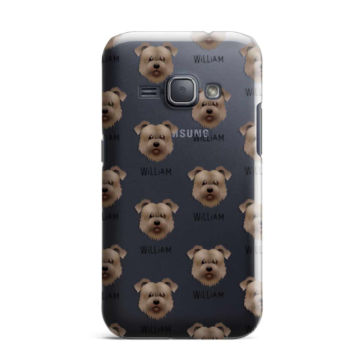 Glen Of Imaal Terrier Icon with Name Samsung Galaxy J1 2016 Case