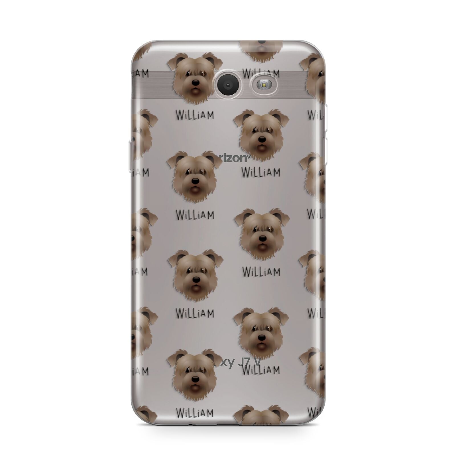 Glen Of Imaal Terrier Icon with Name Samsung Galaxy J7 2017 Case
