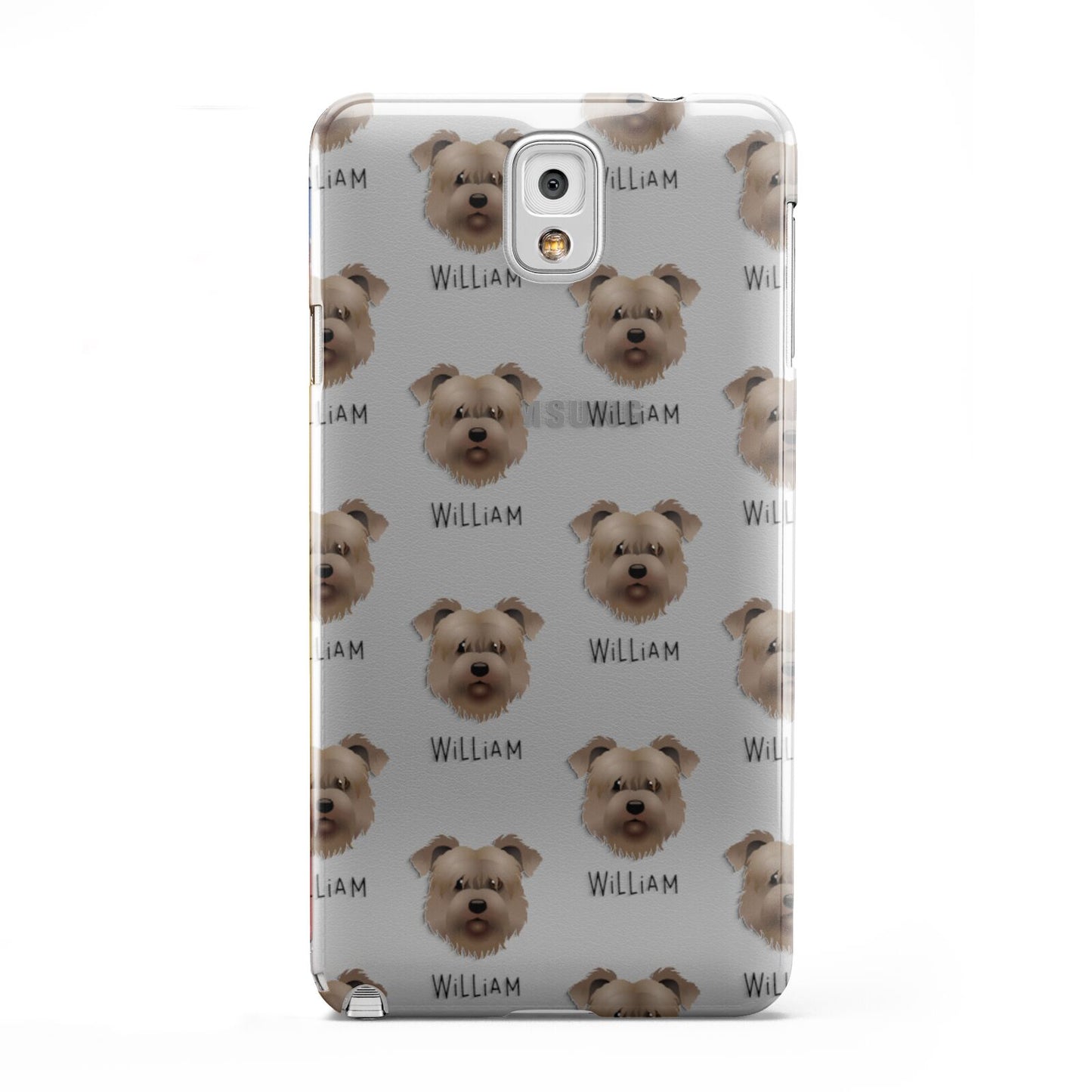 Glen Of Imaal Terrier Icon with Name Samsung Galaxy Note 3 Case
