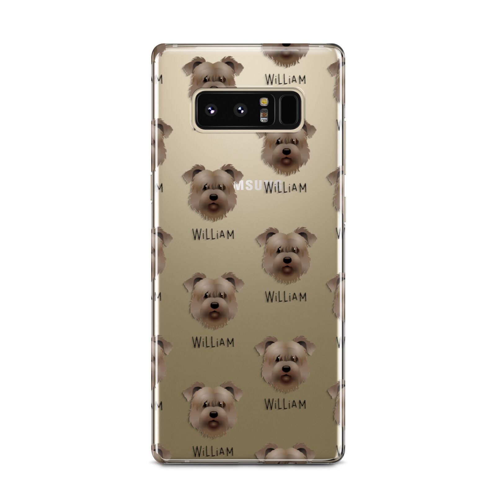 Glen Of Imaal Terrier Icon with Name Samsung Galaxy Note 8 Case