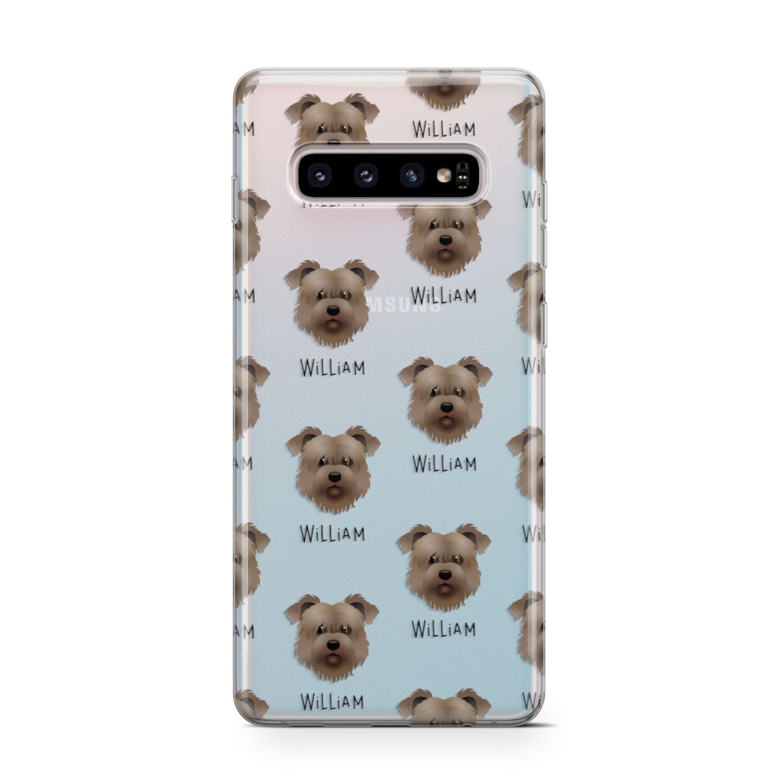 Glen Of Imaal Terrier Icon with Name Samsung Galaxy S10 Case