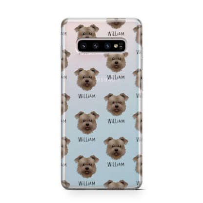 Glen Of Imaal Terrier Icon with Name Samsung Galaxy S10 Case