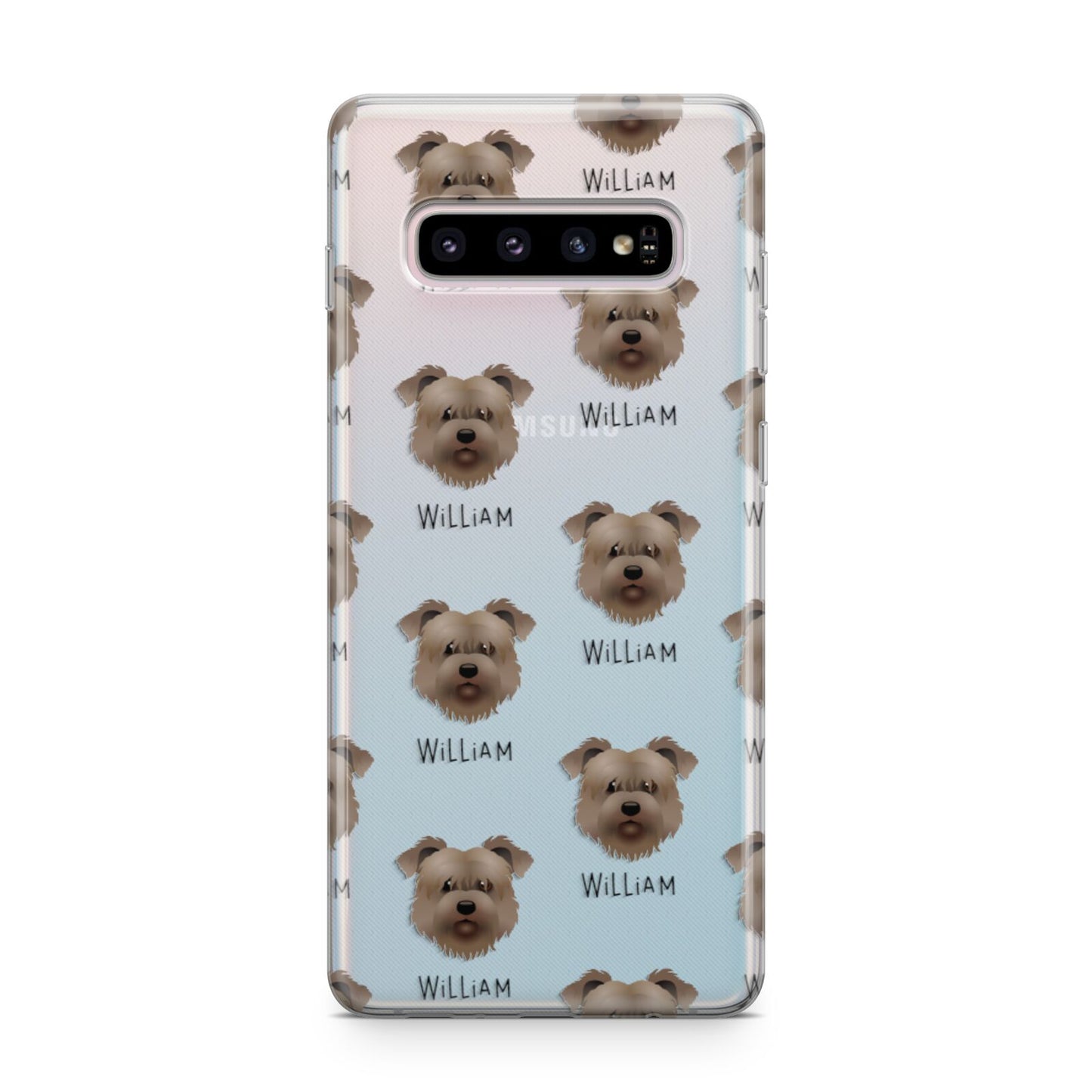 Glen Of Imaal Terrier Icon with Name Samsung Galaxy S10 Plus Case