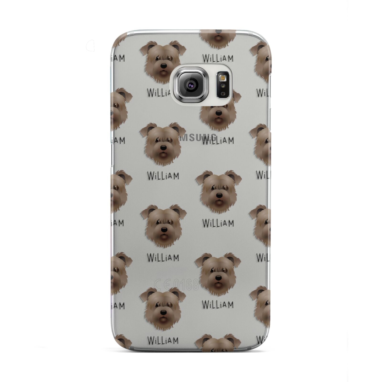 Glen Of Imaal Terrier Icon with Name Samsung Galaxy S6 Edge Case