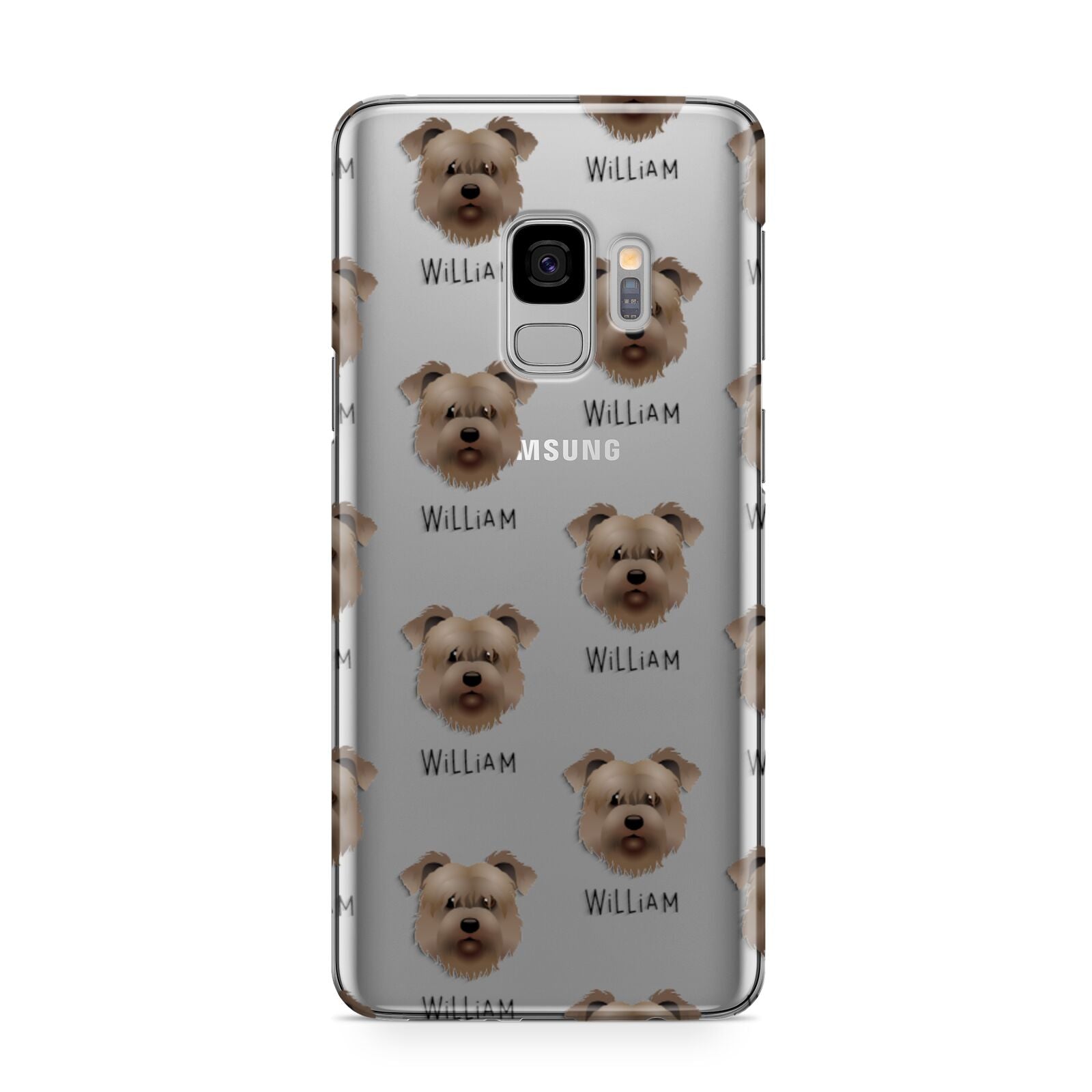 Glen Of Imaal Terrier Icon with Name Samsung Galaxy S9 Case