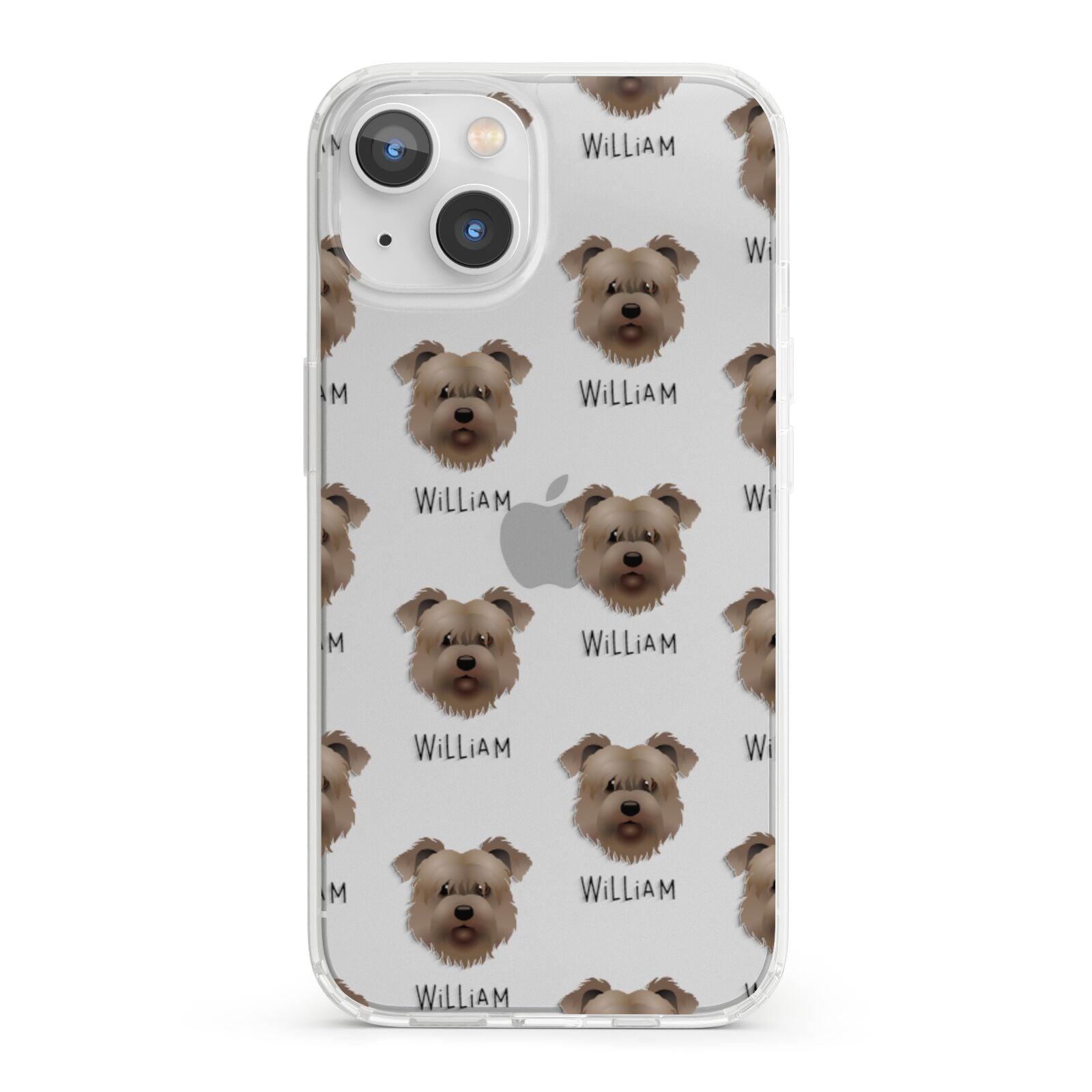 Glen Of Imaal Terrier Icon with Name iPhone 13 Clear Bumper Case