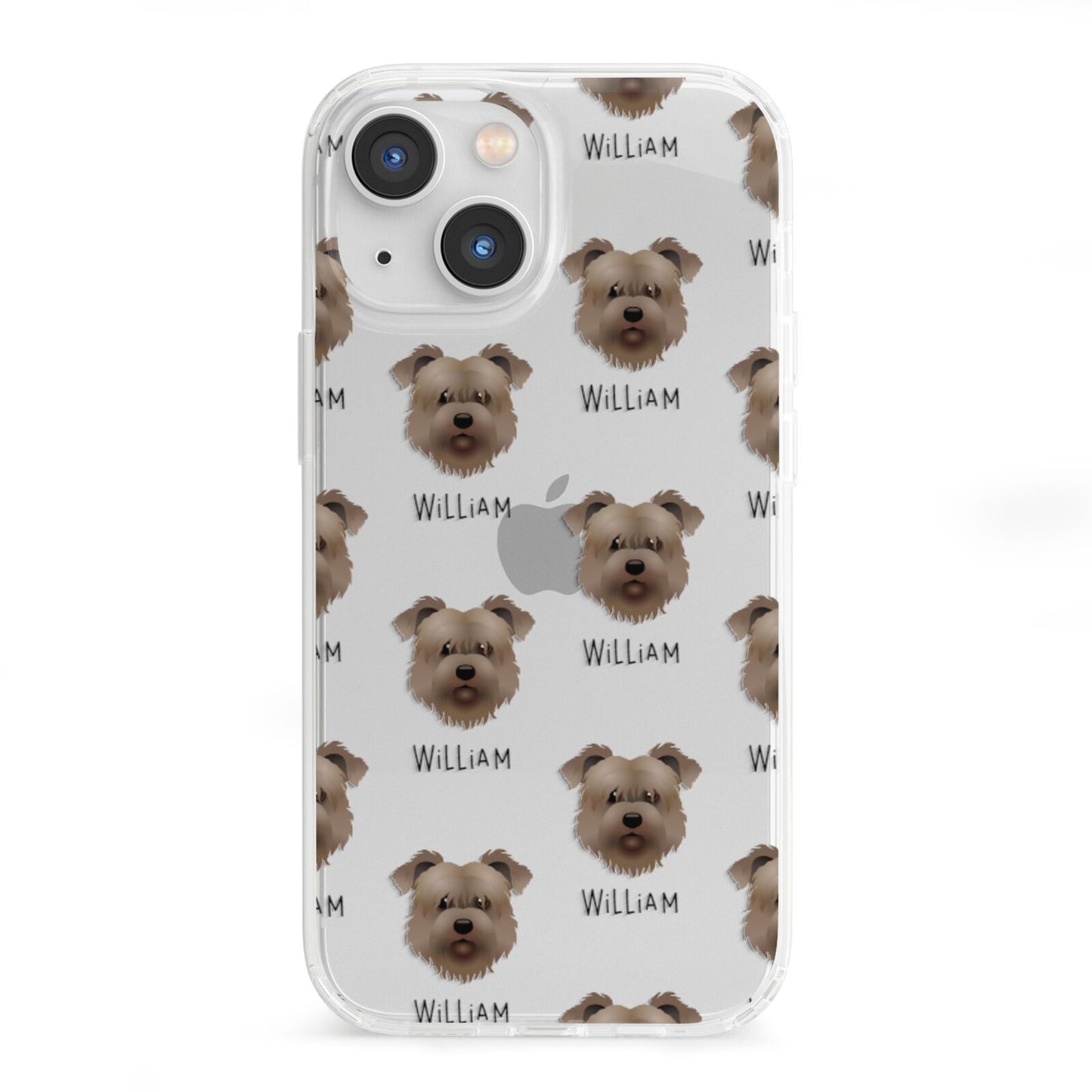 Glen Of Imaal Terrier Icon with Name iPhone 13 Mini Clear Bumper Case