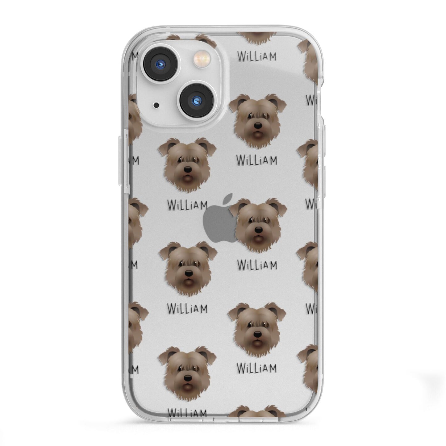 Glen Of Imaal Terrier Icon with Name iPhone 13 Mini TPU Impact Case with White Edges
