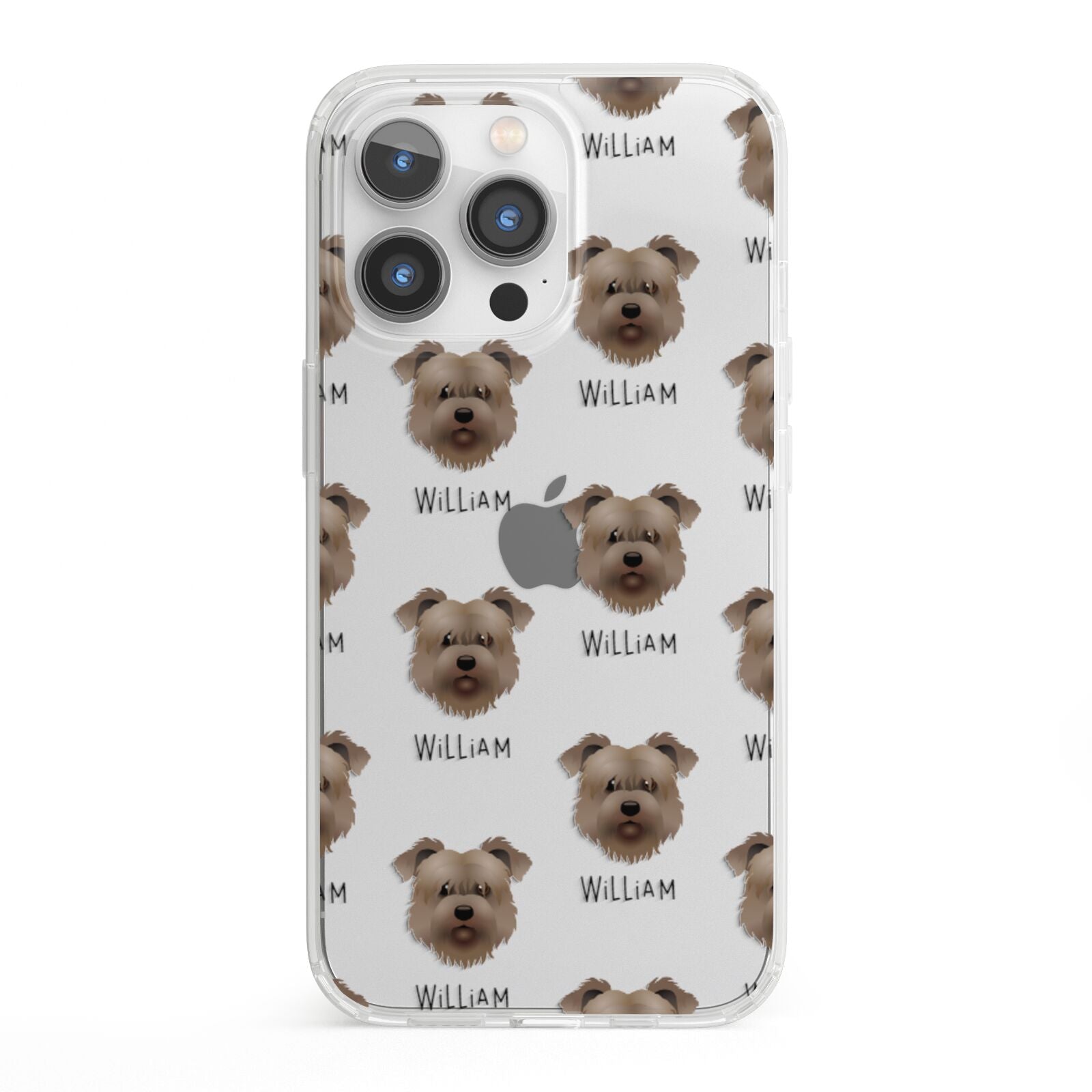 Glen Of Imaal Terrier Icon with Name iPhone 13 Pro Clear Bumper Case